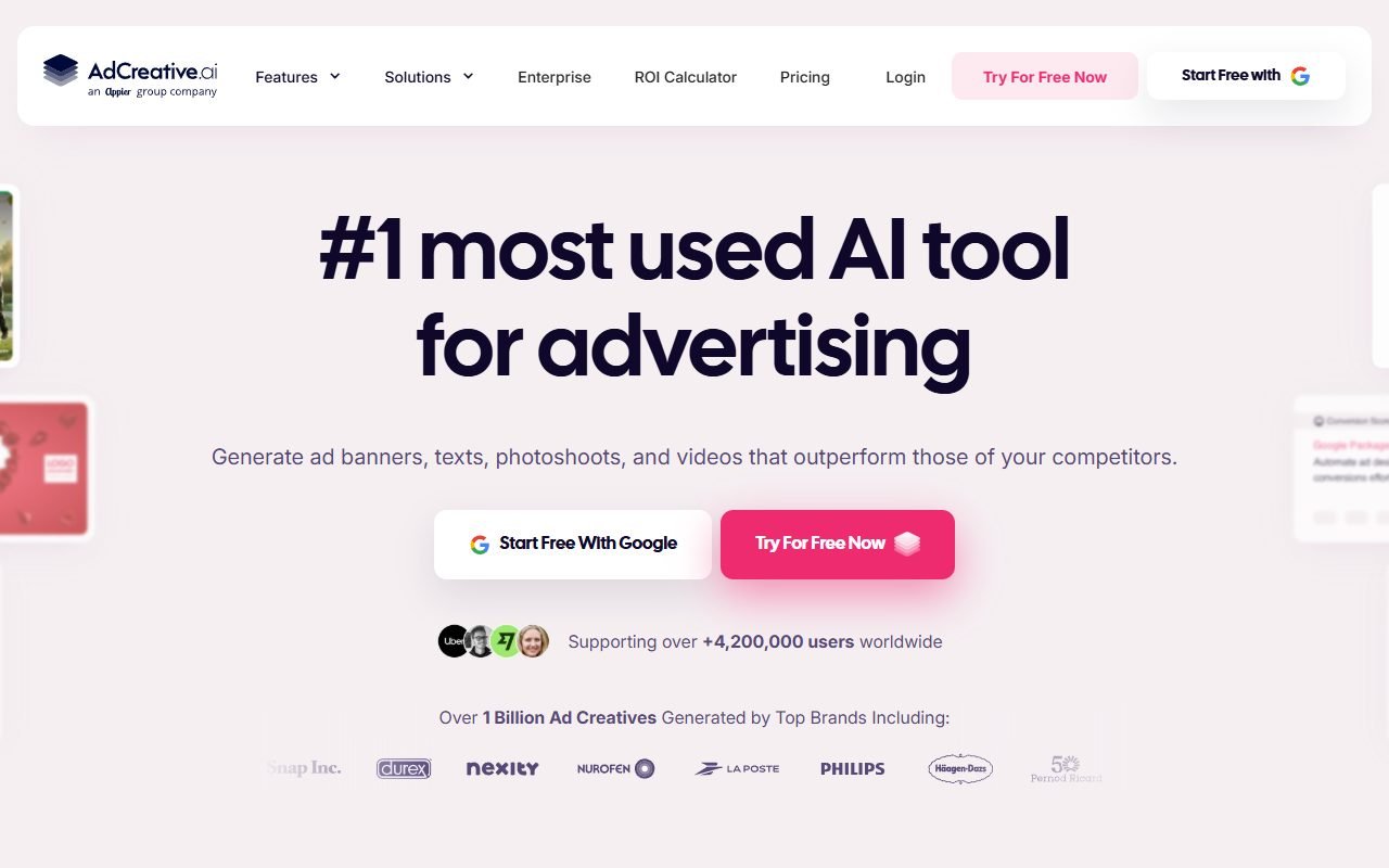 AdCreative.ai official website: product introduction and examples