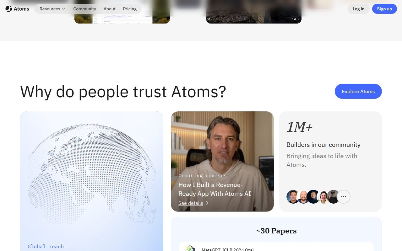 Atoms official website: product introduction and examples