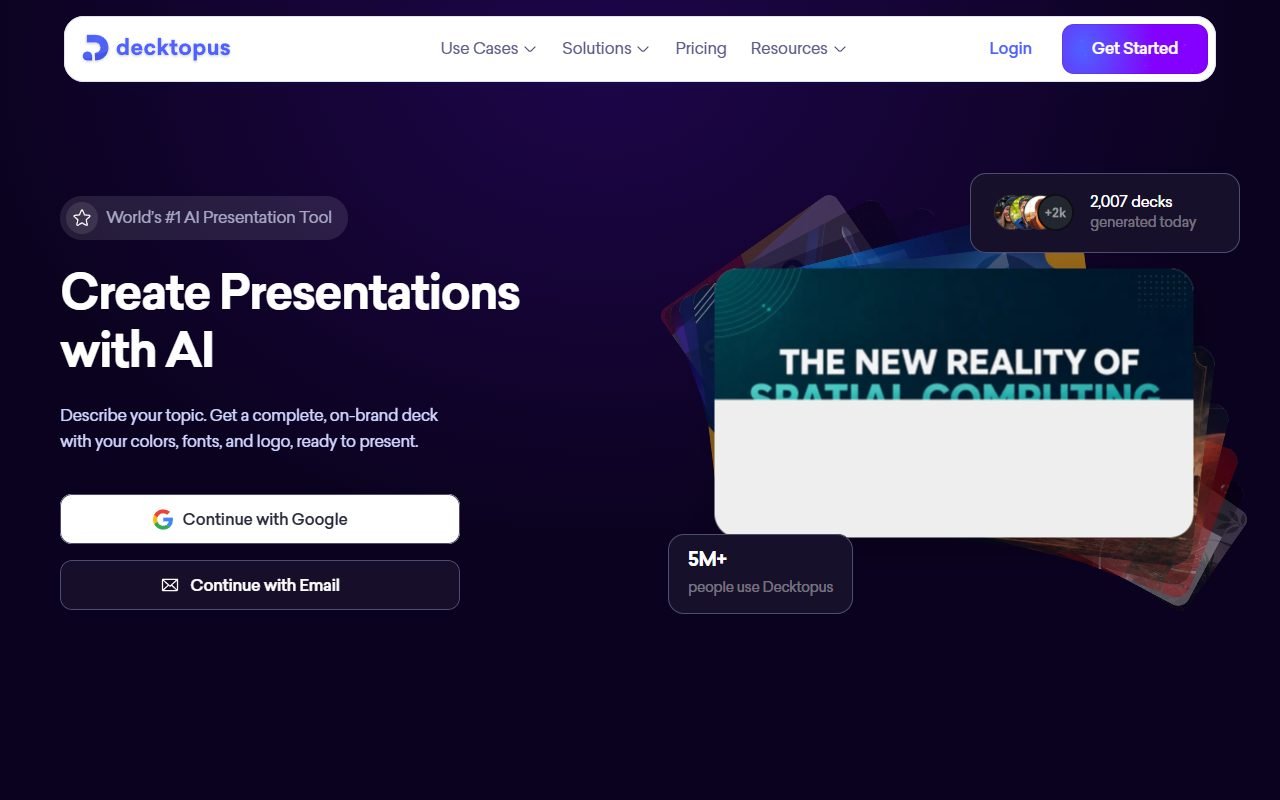 Decktopus official website: product introduction and examples