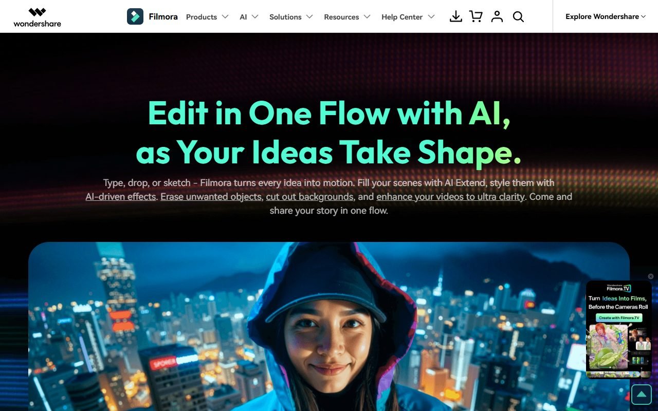 Filmora official website: product introduction and examples