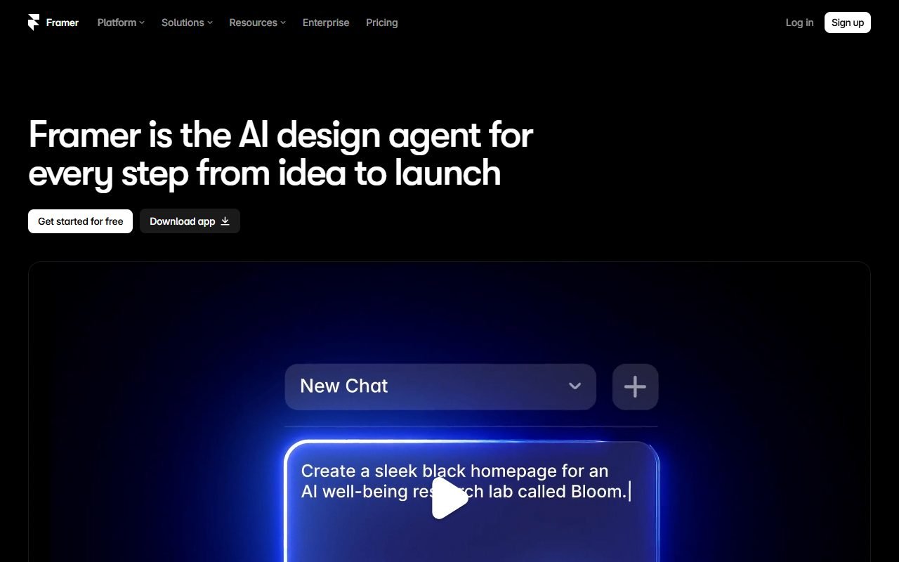 Framer official website: product introduction and examples