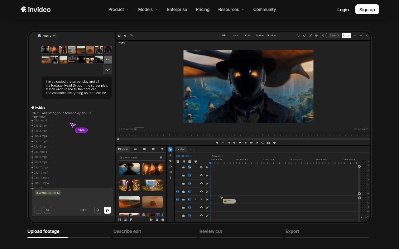 InVideo official website: product introduction and examples
