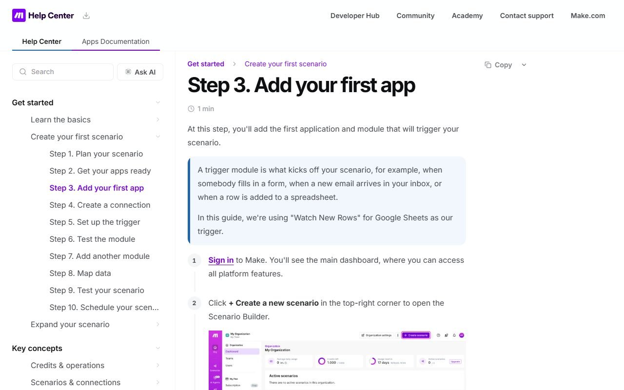 Make official website: product introduction and examples