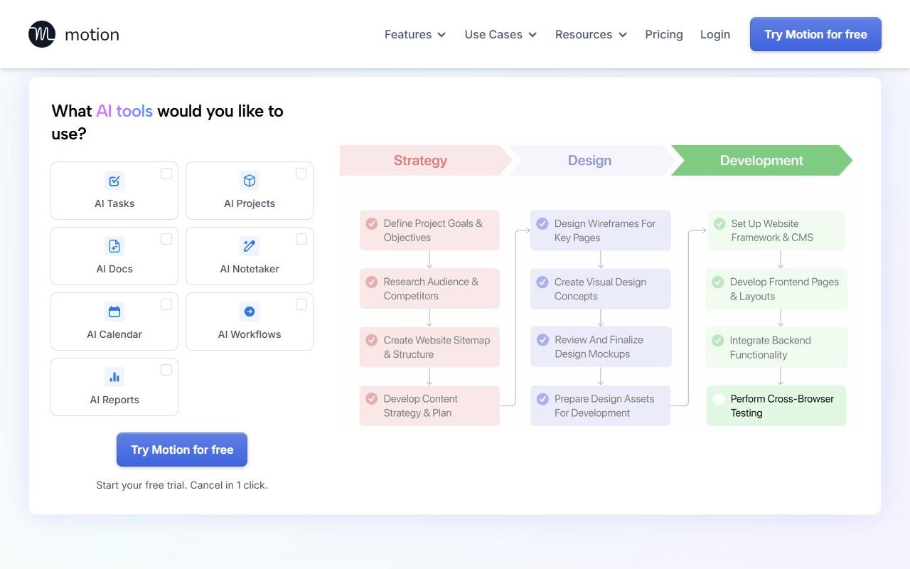 Motion official website: product introduction and examples