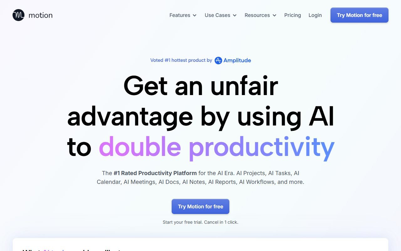 Motion official website: product introduction and examples