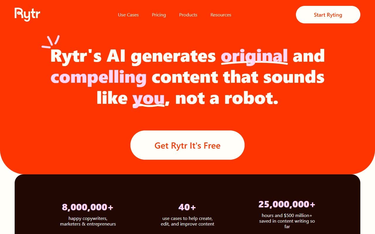 Rytr official website: product introduction and examples