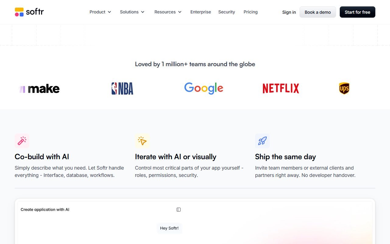 Softr official website: product introduction and examples