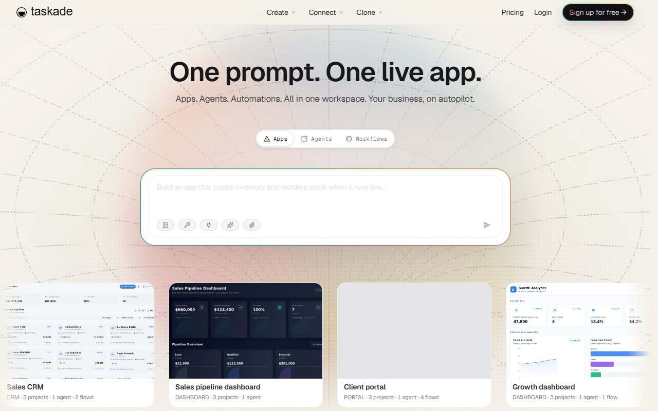 Taskade official website: product introduction and examples