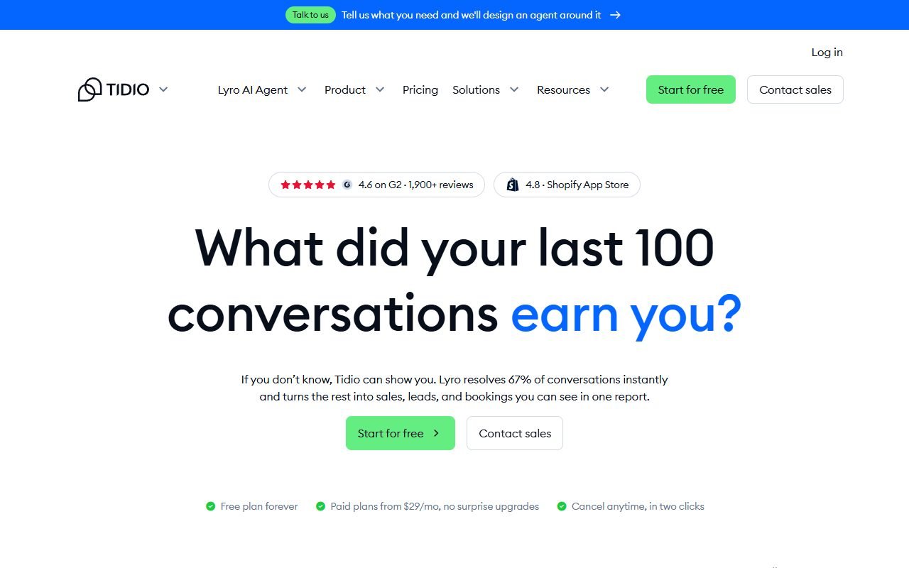Tidio official website: product introduction and examples