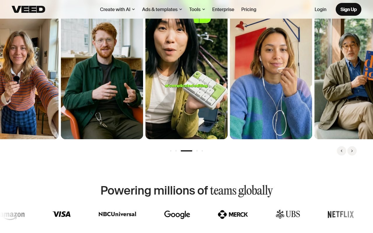 VEED official website: product introduction and examples
